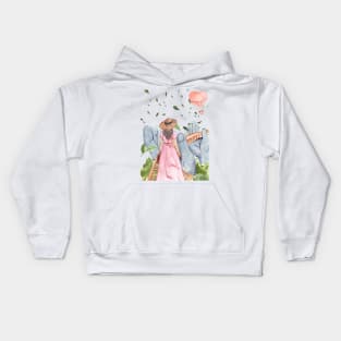 Fairytale Vintage Girl Kids Hoodie